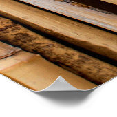 Bambus-Sperrmauer Poster (Ecke)