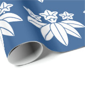 Bambus-Stil-Enzian Geschenkpapier (Rolleneckpunkt)