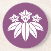 Bambus-Stil-Enzian Getränkeuntersetzer (Vorne)