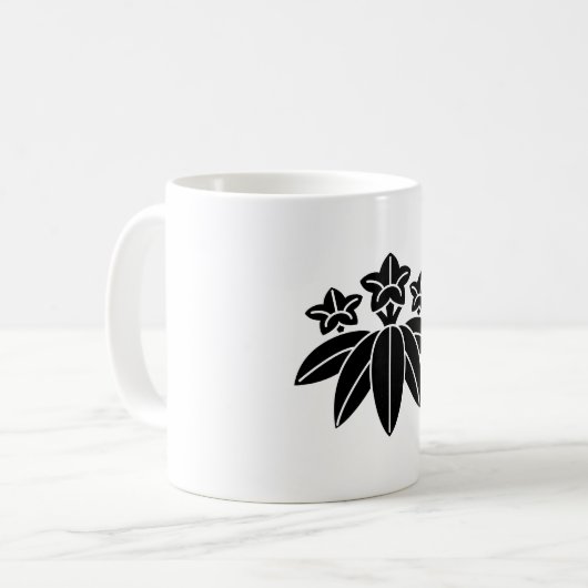 Bambus-Stil-Enzian Kaffeetasse (Vorderseite Links)