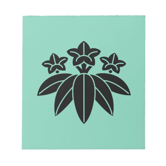 Bambus-Stil-Enzian Notizblock (Vorderseite)