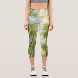Bambus Stretch Capri Leggings