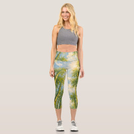 Bambus Stretch Capri Leggings