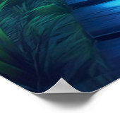 Bambus Träume, Erkundung des charmanten Sonnenunte Poster (Ecke)