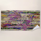 Bambus Tree Digital Malerei Original Beach Handtuc Strandtuch (Vorderseite)