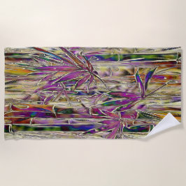 Bambus Tree Digital Malerei Original Beach Handtuc Strandtuch