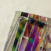 Bambus Tree Digital Malerei Original Beach Handtuc Strandtuch (Beispiel)