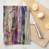 Bambus Tree Digital Malerei Original Handtuch (Viertel Falte)