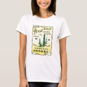 Bambus Trees Vintages japanisches Seidenlabel T-Shirt