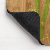 Bambus und Affe lustiges Mousepad (Ecke)