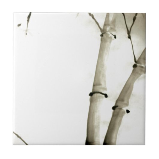 Bambus und Blätter Fliese (Vorderseite)