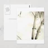 Bambus und Blätter Postkarte (Vorne/Hinten)