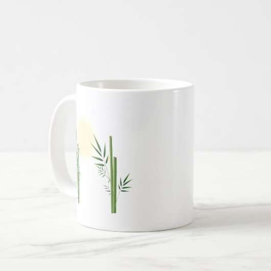 Bambus und Dragonfly Kaffeetasse (Vorderseite Links)