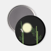 Bambus und Dragonfly Magnet (Vorderseite/Rückseite)