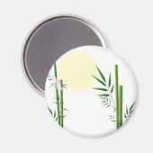 Bambus und Dragonfly Magnet (Vorderseite/Rückseite)