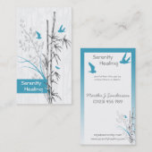 Bambus- und Drossel-Visitenkarten Visitenkarte (Vorne/Hinten)