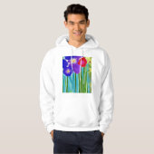 Bambus und Hibiskus Hoodie (Vorne ganz)