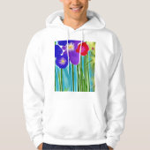 Bambus und Hibiskus Hoodie (Vorderseite)