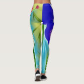 Bambus und Hibiskus Leggings (Rückseite)