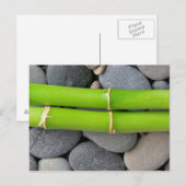 Bambus und Kies Postkarte (Vorne/Hinten)
