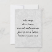 Bambus und Lily Libra Einladung (Rückseite)