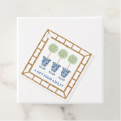 Bambus und Olivenöl Topiary Wappen | Monogramm Geschenkanhänger (Beispiel)