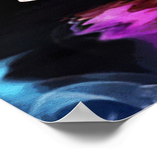 Bambus und Orchidee Poster (Ecke)