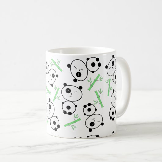 Bambus und Pandas Tasse (VorderseiteRechts)
