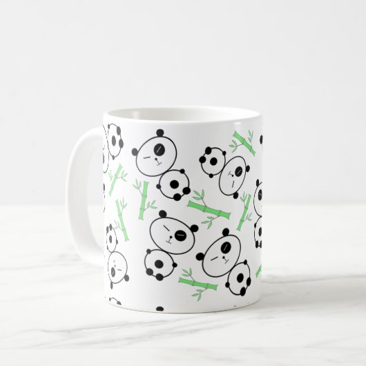 Bambus und Pandas Tasse (Vorderseite Links)