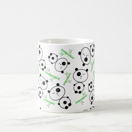 Bambus und Pandas Tasse (Mittel)