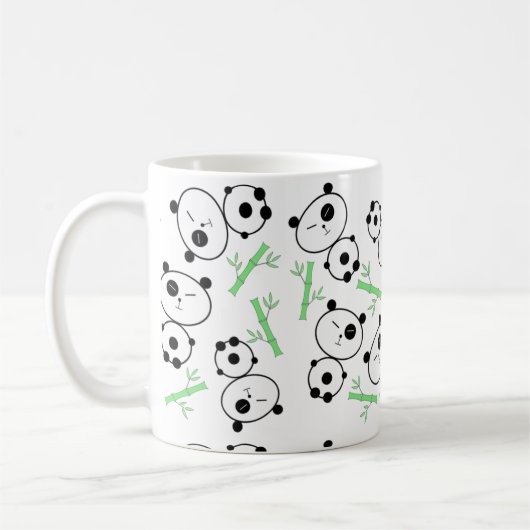 Bambus und Pandas Tasse (Links)