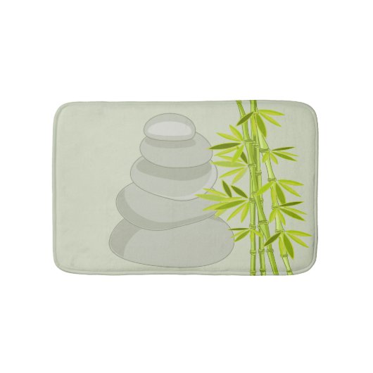 Bambus- und Zensteine Badematte (Vorderseite)