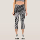 Bambus verlasse vertikal capri leggings (Vorderseite)