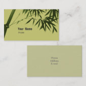 Bambus Visitenkarte (Vorne/Hinten)