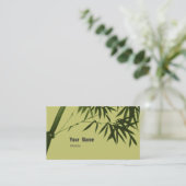 Bambus Visitenkarte (Stehend Vorderseite)