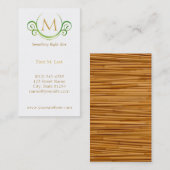 Bambus Visitenkarte (Vorne/Hinten)