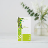 Bambus Visitenkarte (Stehend Vorderseite)