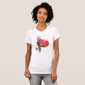 Bambus vor der roten Sonne T-Shirt (Vorne ganz)