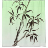 Bambus zeichnend 3 duschvorhang (Vorderseite)