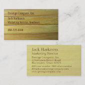 Bambusbeschaffenheits-Visitenkarte Visitenkarte (Vorne/Hinten)