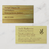 Bambusbeschaffenheits-Visitenkarte Visitenkarte (Vorne/Hinten)