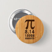 Bambusblick u. gravierte PU-Zahlen Button (Vorne & Hinten)