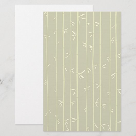 Bambusbriefpapier Briefpapier (Vorne/Hinten)
