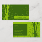 Bambushintergrund-Visitenkarte Visitenkarte (Vorne/Hinten)