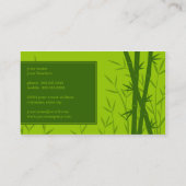 Bambushintergrund-Visitenkarte Visitenkarte (Rückseite)
