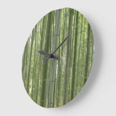 Bambusholz Große Wanduhr (Winkel)
