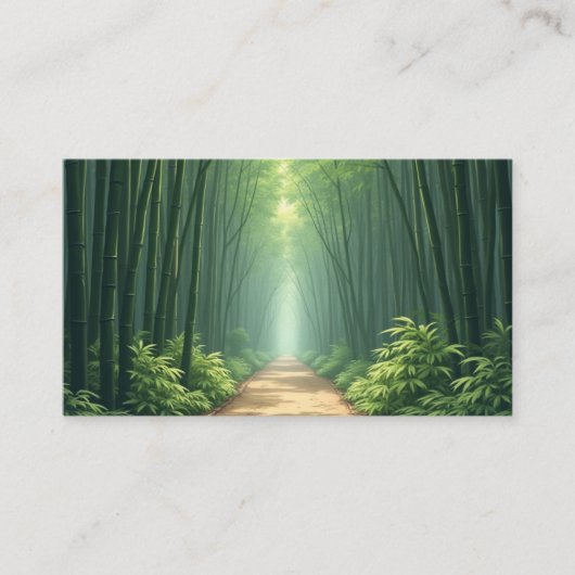 Bambuskarte Visitenkarte (Vorderseite)