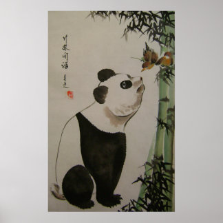 Bambusklatsche Poster