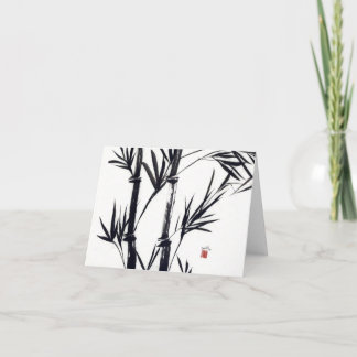 Bambuskunst notecard karte