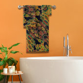 Bambusleaf Blume Badhandtuch Set
